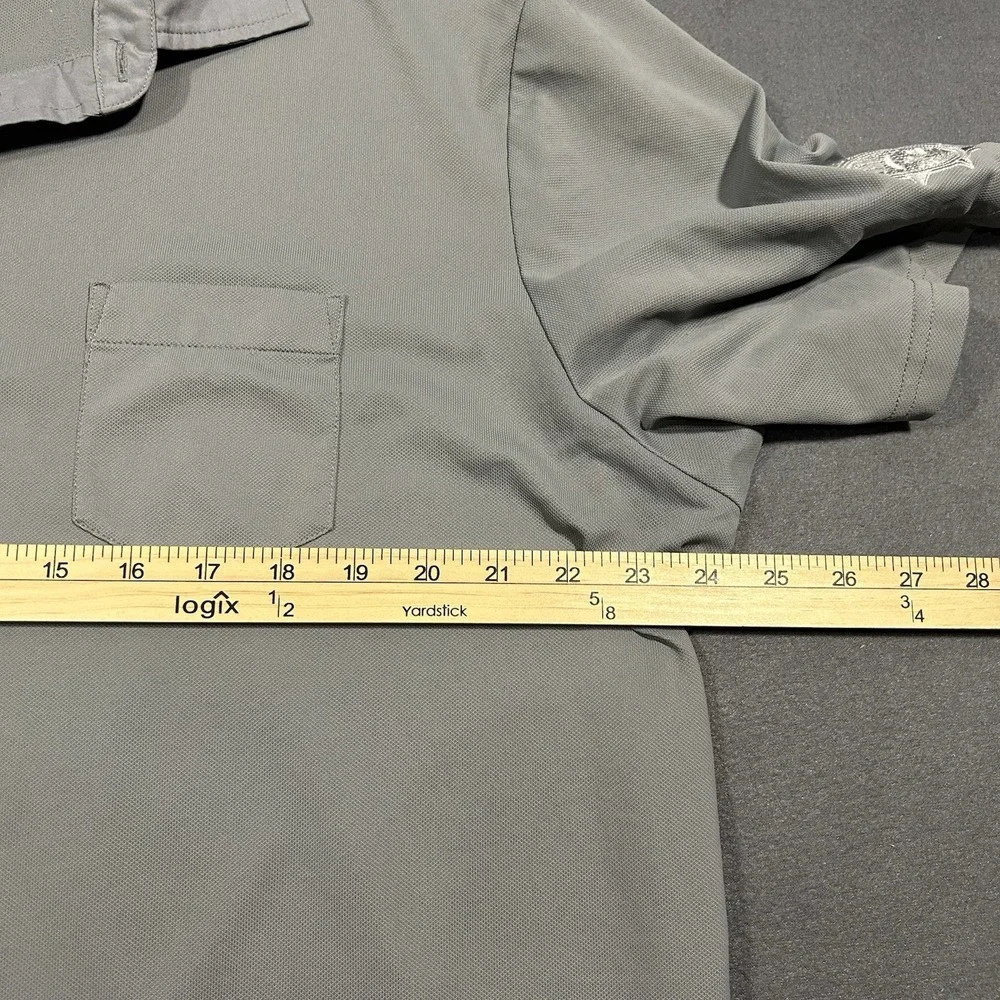 Ralph Lauren RLX Polo Shirt Mens XL Gray Logo Performance Golf‎ Stretch Wicking